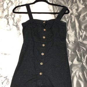 Black denim dress